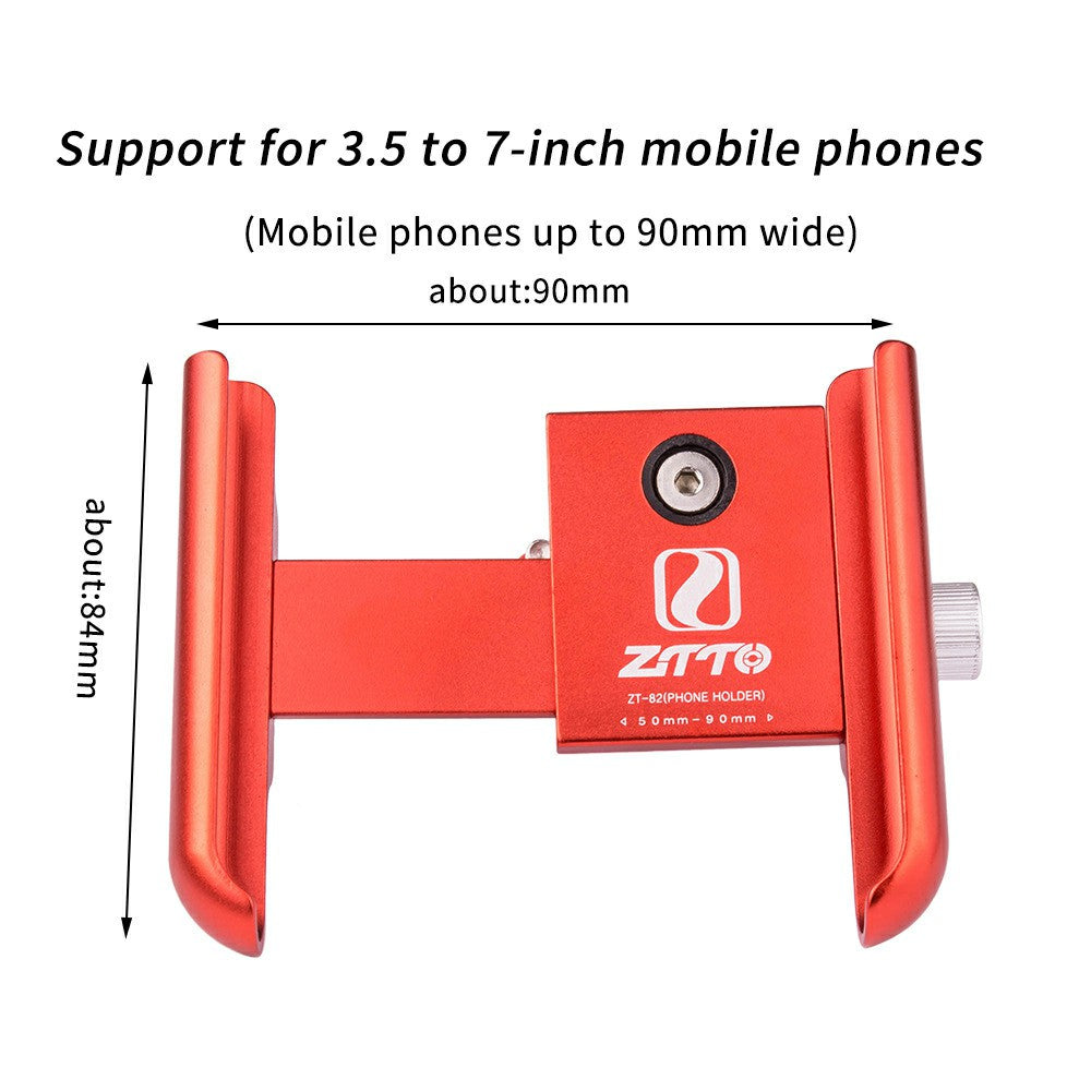 ZTTO Z82 360 Degree Adjustable Aluminum Alloy Phone Holder for Motorcycle / Road Bike / Electric Bicycle ZTTO Z82 360 Degree Adjustable Aluminum Alloy Phone Holder for Motorcycle / Road Bike / Electric Bicycle